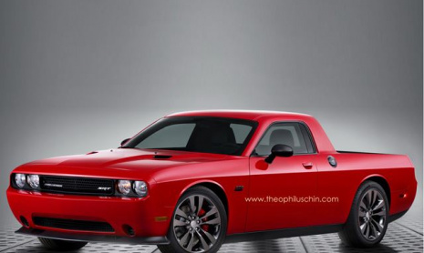 Визуализации пикапа Dodge Challenger 